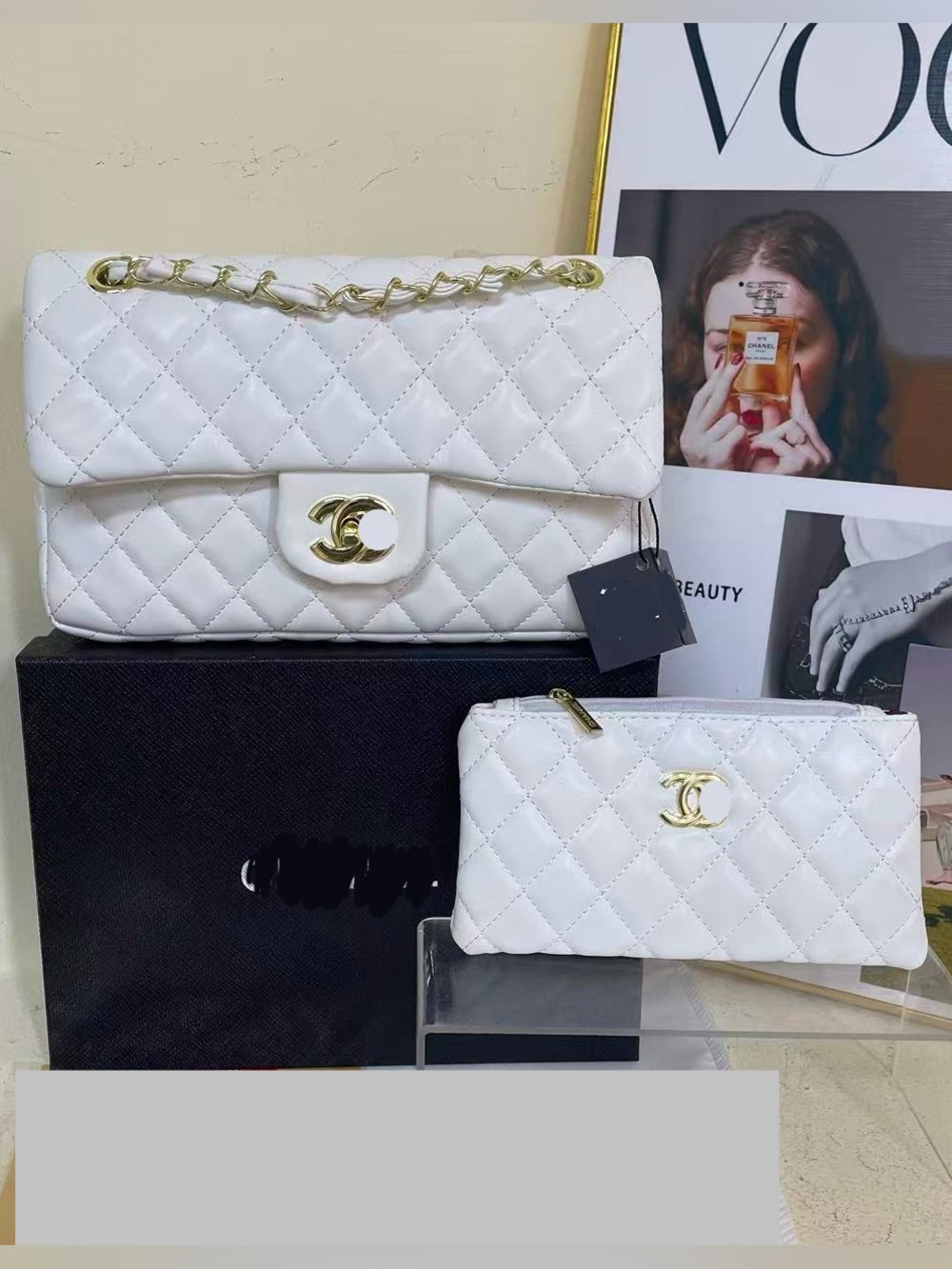 New women’s white fashion shoulder bag